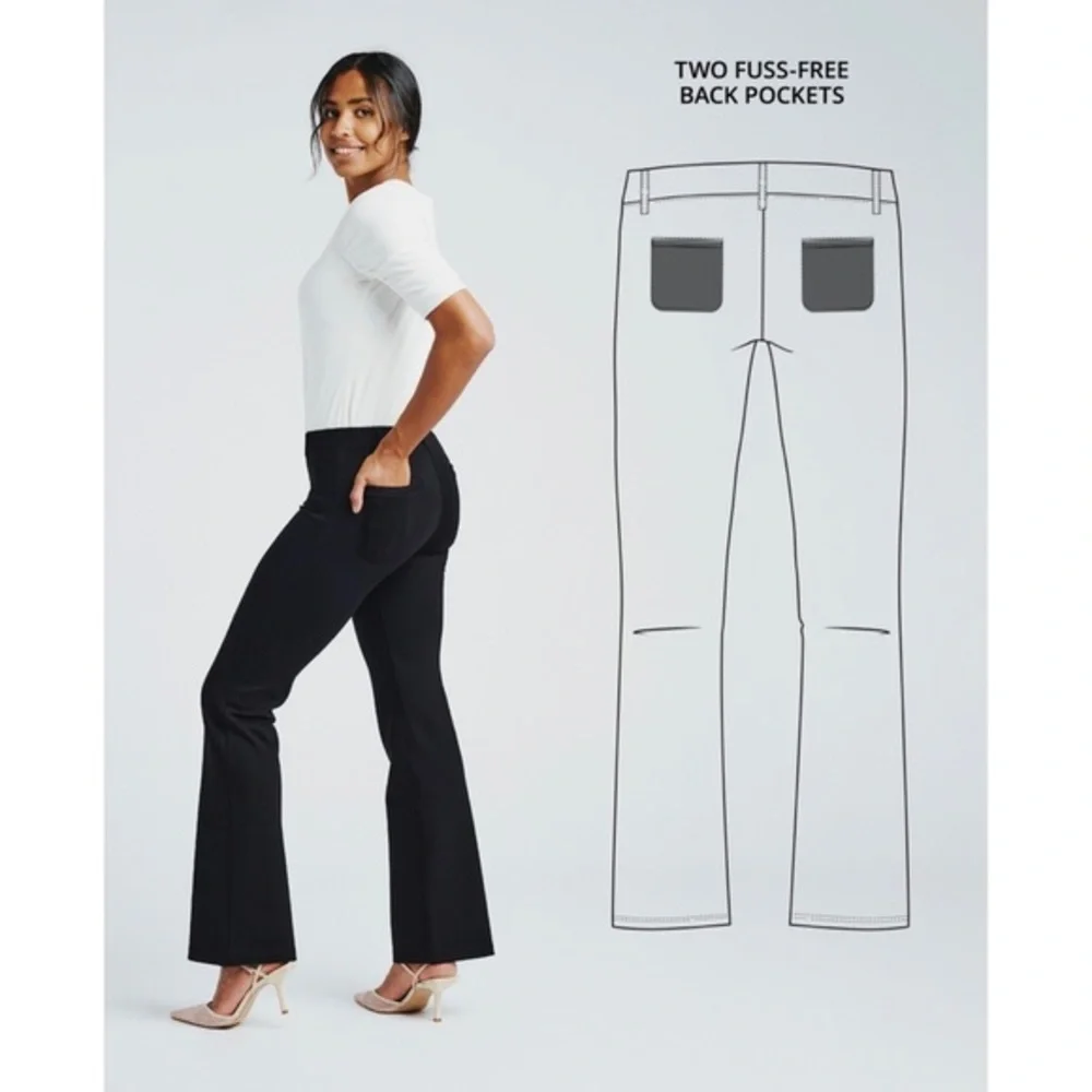Betabrand plus size petite Dress Pant Yoga Pants 2XLP